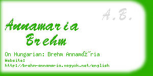 annamaria brehm business card